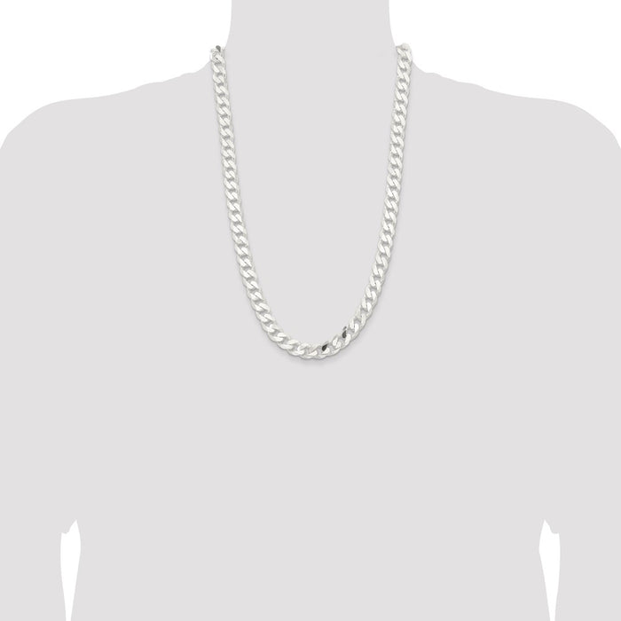 Buy Stylish 11mm Sterling Silver Curb Chain - Affordable Luxury Accessory-4