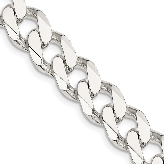Buy Stylish 11mm Sterling Silver Curb Chain - Affordable Luxury Accessory-1