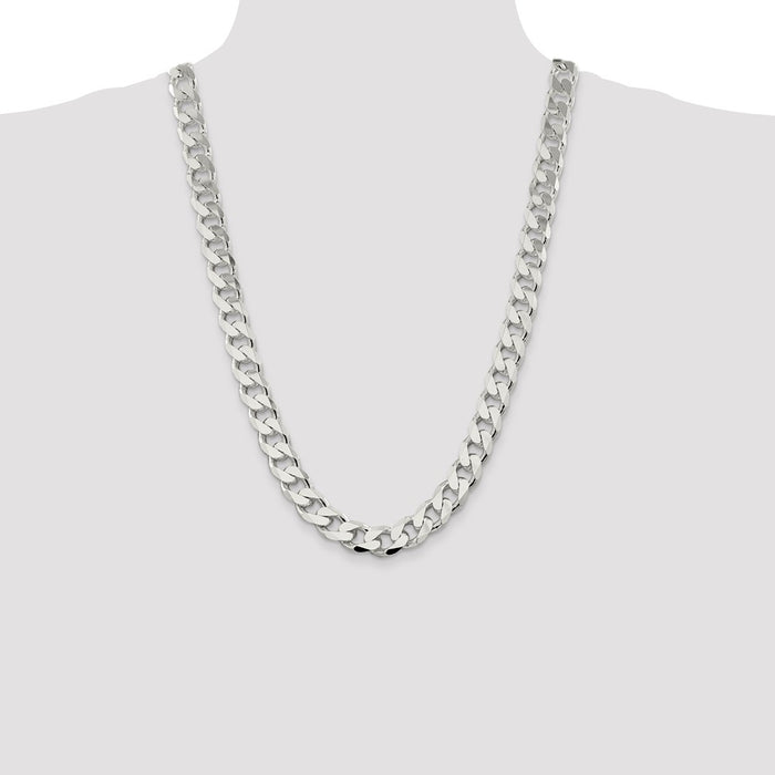High-Quality 13mm Sterling Silver Curb Chain - Affordable Style & Value-4