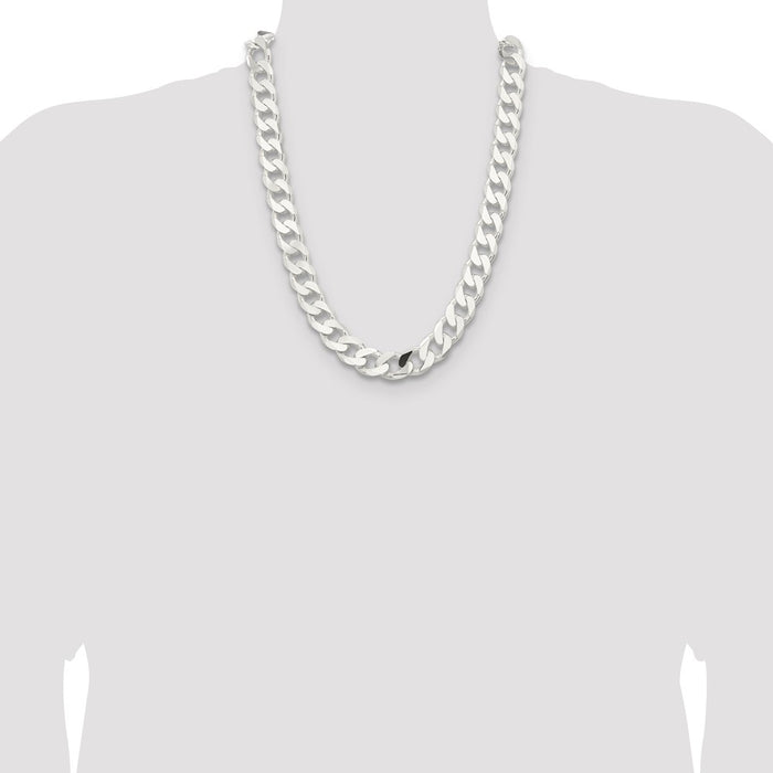 Buy Exclusive 14.5mm Sterling Silver Curb Chain - Stylish Value Jewelry!-4