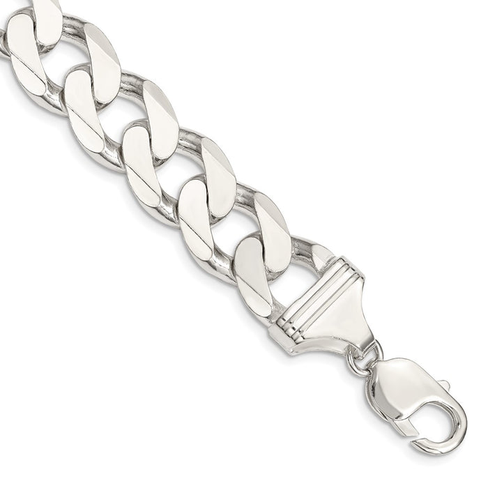 Buy Stylish 14.5mm Sterling Silver Curb Chain - Luxury Jewelry Value!-1