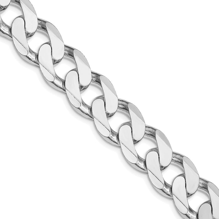 Buy Stylish Rhodium-Plated Sterling Silver Curb Chain - 14.5mm, Affordable Value-1