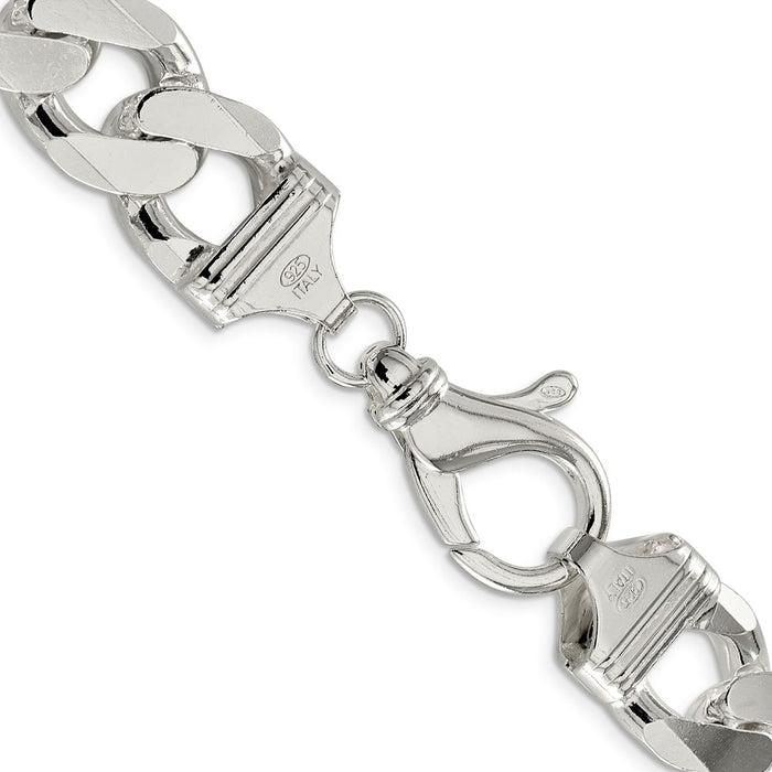 Exclusive 16.25mm Sterling Silver Curb Link Chain - Stylish & Affordable!-3