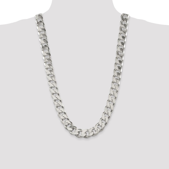 Buy Stylish Sterling Silver Curb Link Chain - 16.25mm, Affordable Price!-4