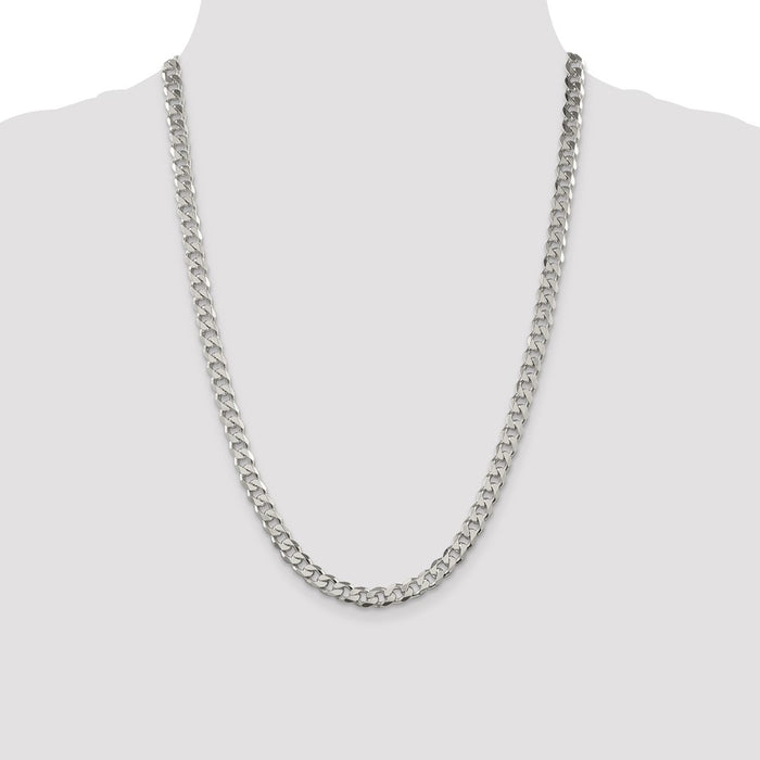 Exclusive 7mm Pav Curb Chain in High-Quality Sterling Silver | Stylish Value-4