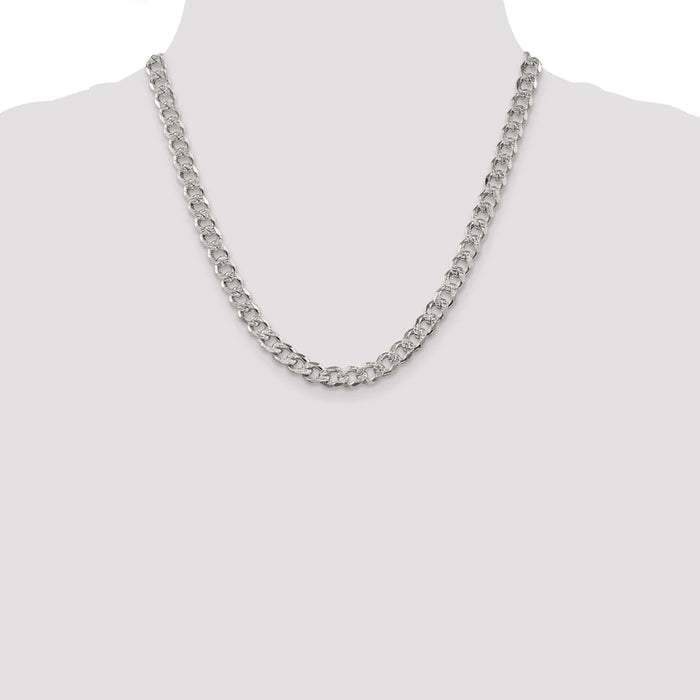 Buy Stylish 7.5mm Sterling Silver Pav Curb Chain | Luxury Accessory-4