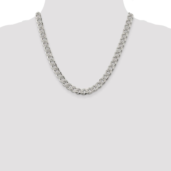 Exclusive 9.3mm Pav Curb Chain in Sterling Silver - Stylish & Affordable Jewelry-4