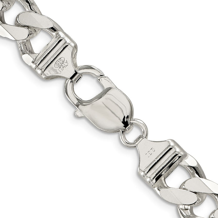 High-Quality 11.0mm Pav Curb Chain in Sterling Silver - Stylish Value Piece-3