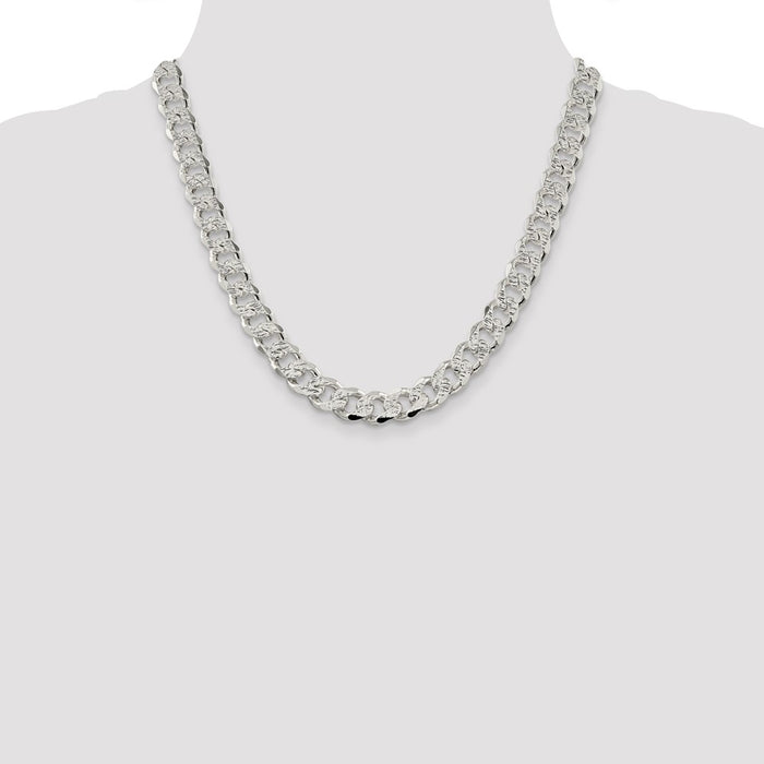 High-Quality 11.0mm Pav Curb Chain in Sterling Silver - Stylish Value Piece-4