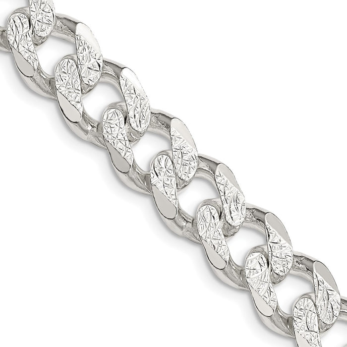 Buy Stylish 11.0mm Sterling Silver Pav Curb Chain | Luxury Design-1