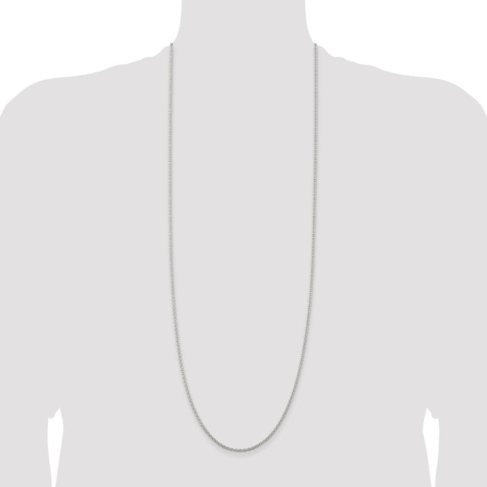 Exclusive 2.25mm Sterling Silver Cable Chain - Stylish & Affordable Jewelry-4