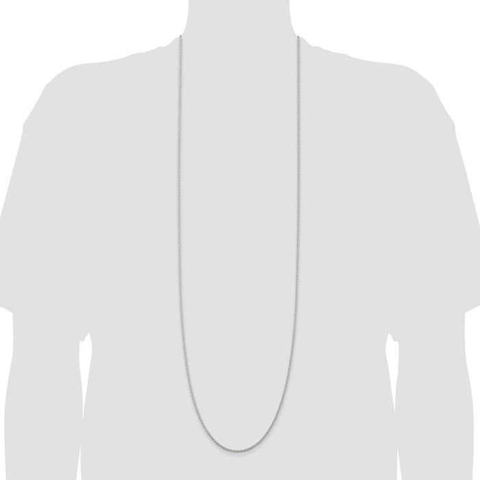 Buy Stylish 2.25mm Sterling Silver Cable Chain - Affordable Luxury Jewelry-4