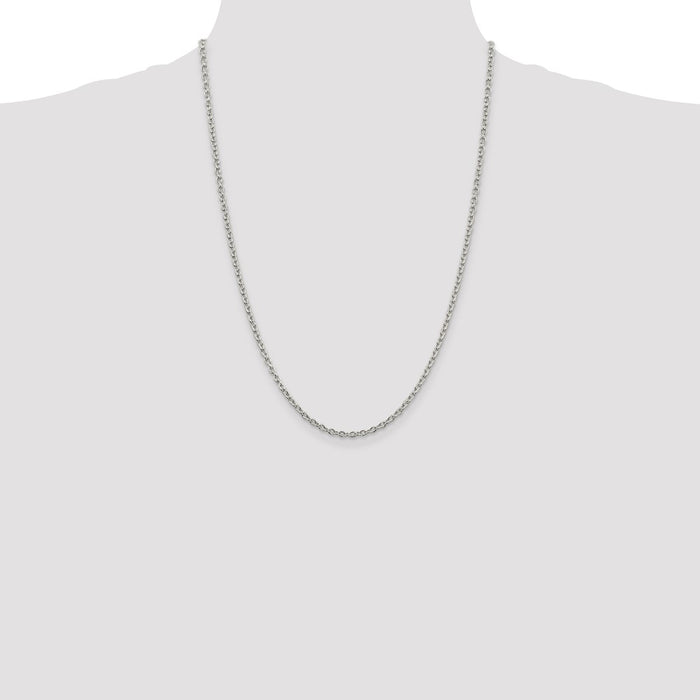 Buy Stylish 2.75mm Sterling Silver Cable Chain - Affordable Luxury Accessory-4