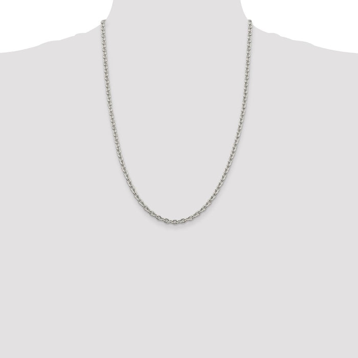 Buy Stylish 4.5mm Sterling Silver Cable Link Chain - High-Quality Value Piece-4
