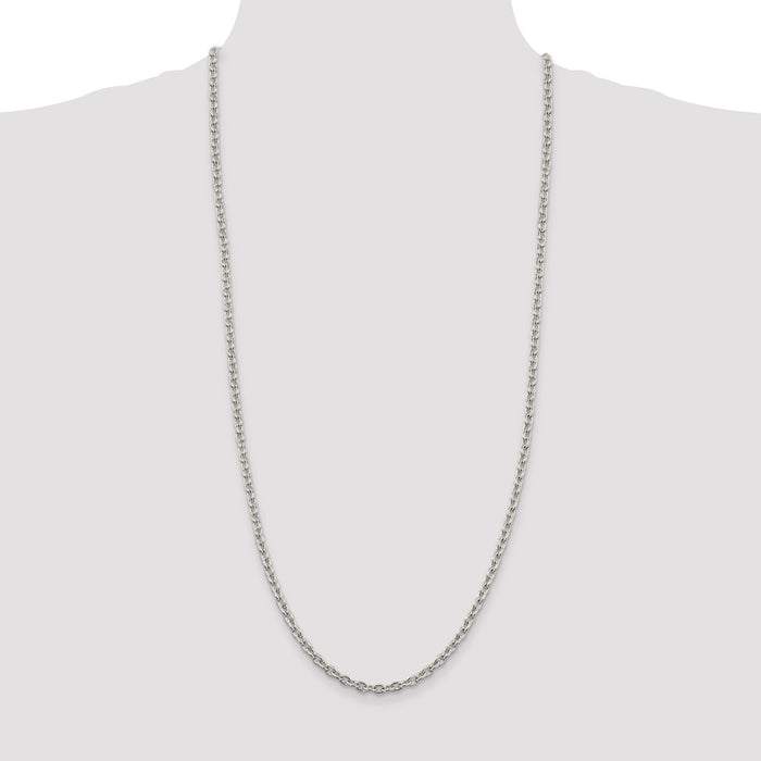 Buy Stylish 4.5mm Sterling Silver Cable Chain - High-Quality & Affordable-4