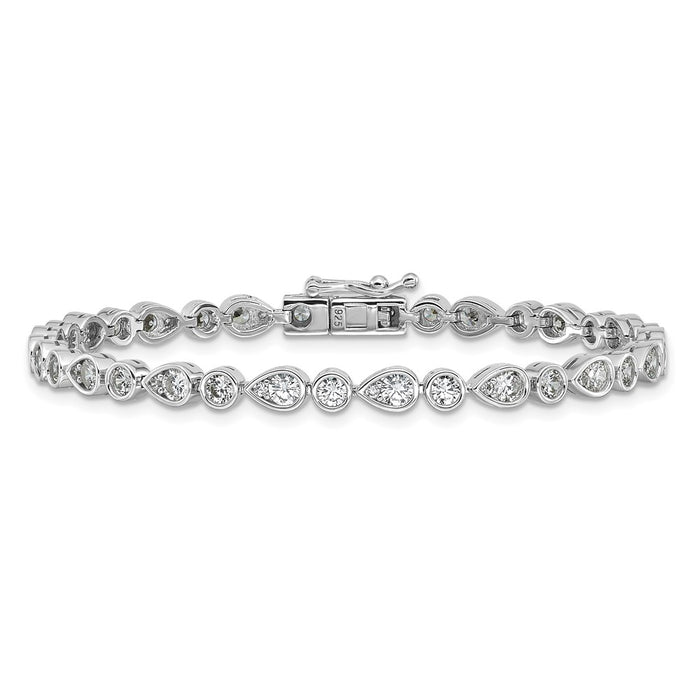 Buy Exclusive Cheryl M Sterling Silver CZ Bracelet - Stylish & Affordable!-3