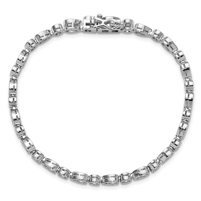 Buy Exclusive Cheryl M Sterling Silver CZ Bracelet - Stylish & Affordable!-4