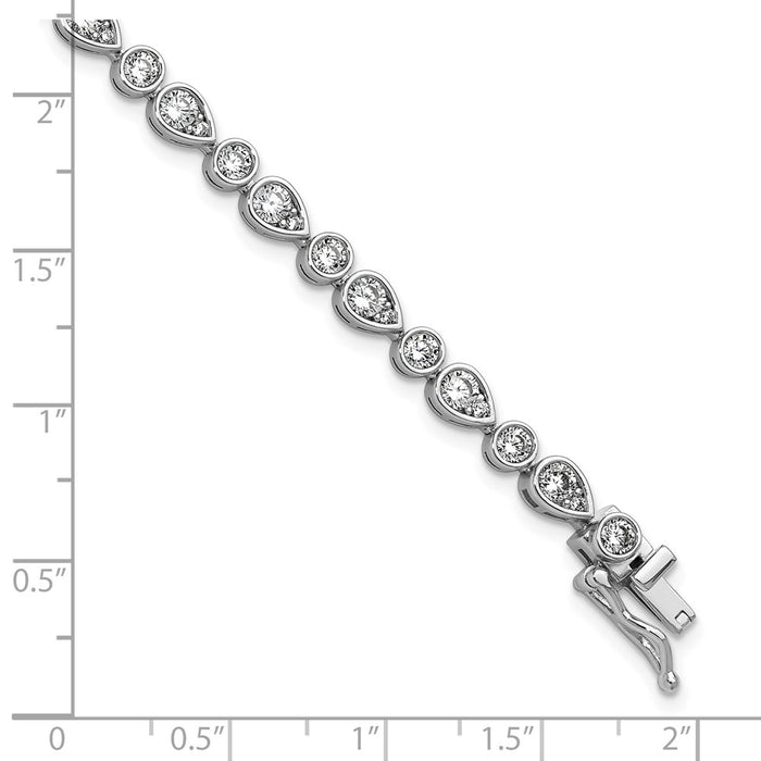 Buy Exclusive Cheryl M Sterling Silver CZ Bracelet - Stylish & Affordable!-6