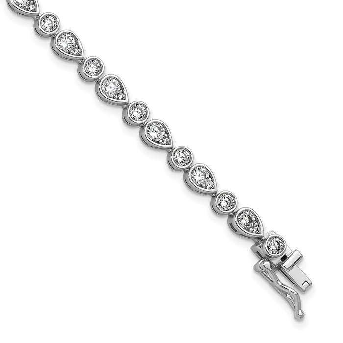 Buy Exclusive Cheryl M Sterling Silver CZ Bracelet - Stylish & Affordable!-1