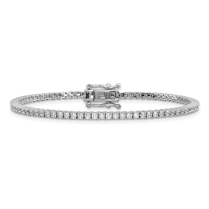 Buy Stylish Sterling Silver CZ Tennis Bracelet - High-Quality Rhodium Plated-3