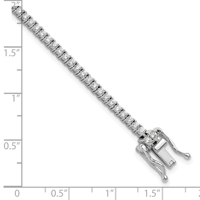 Buy Stylish Sterling Silver CZ Tennis Bracelet - High-Quality Rhodium Plated-6
