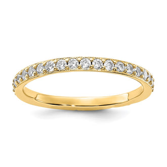 Buy Stylish Cheryl M Polished CZ Eternity Ring - 14K Gold Plated Silver