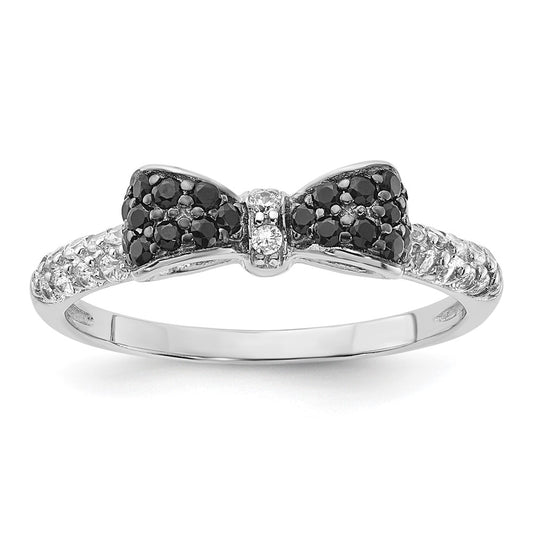 Shop Exclusive Cheryl M Polished Sterling Silver Ring with CZ Accents - Stylish!