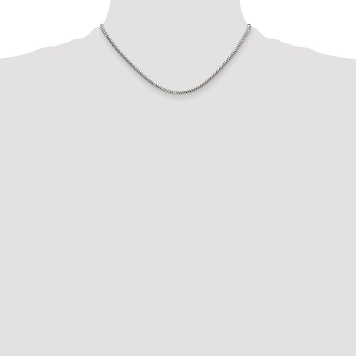 High-Quality Polished Sterling Silver 2.9mm Domed Curb Chain - Stylish Value!-4