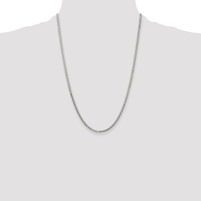 Buy Stylish 2.9mm Polished Sterling Silver Domed Curb Chain - Luxury Value-4