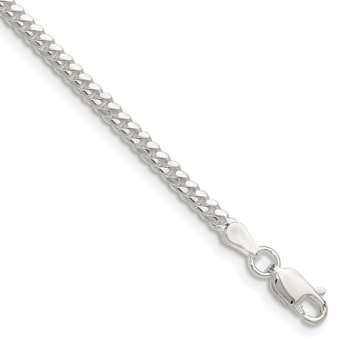 Buy Stylish 2.9mm Polished Domed Curb Chain in Sterling Silver - Luxury Value!-1