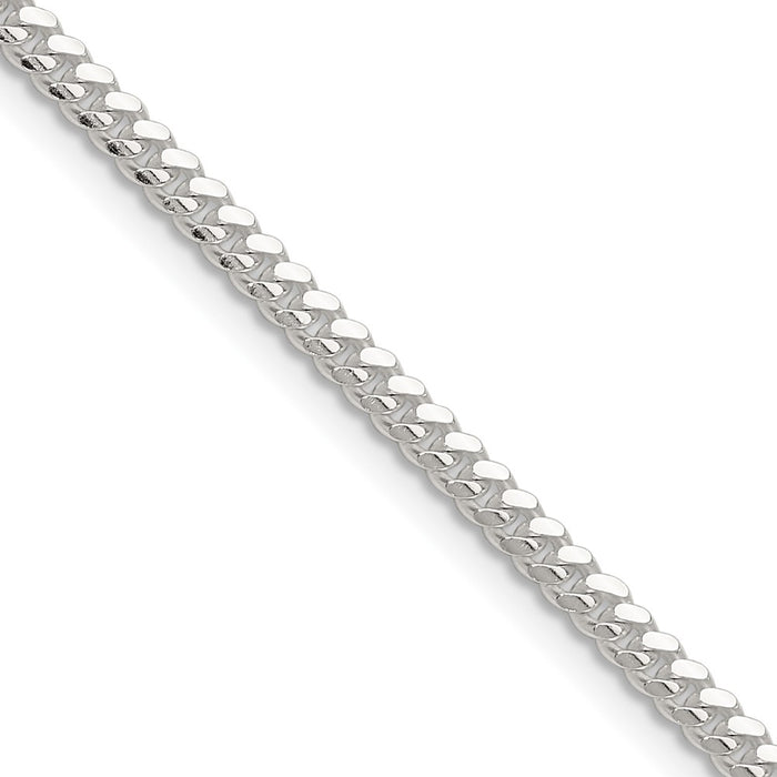 Buy Stylish 2.9mm Polished Sterling Silver Domed Curb Chain - Luxury Value-1