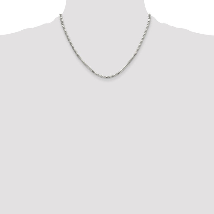 Buy Stylish 3.4mm Polished Sterling Silver Domed Curb Chain - Luxury Value-4