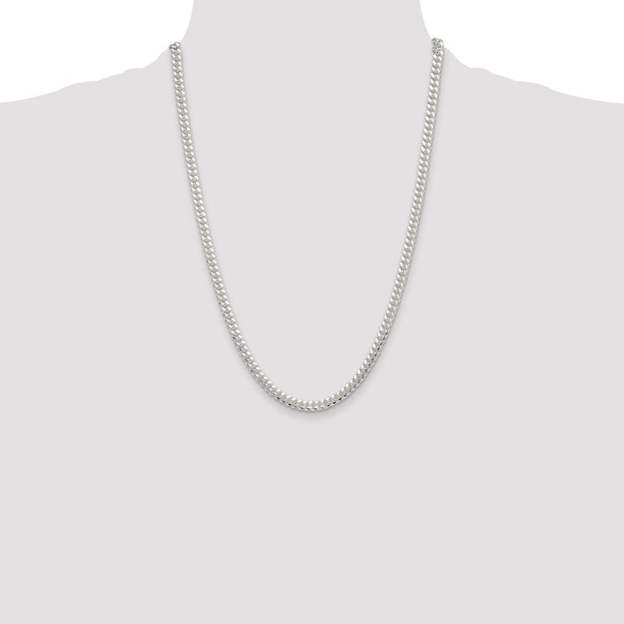 High-Quality Polished 5.7mm Sterling Silver Curb Chain | Stylish & Affordable Design-4