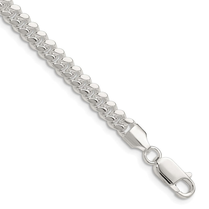 Buy Stylish 5.7mm Polished Sterling Silver Domed Curb Chain - Luxury Quality-1