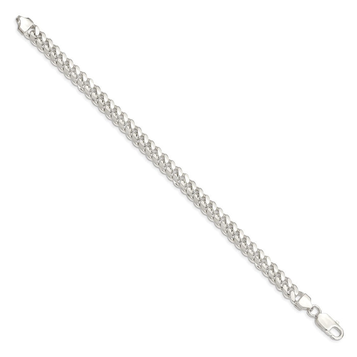 High-Quality 7.0mm Sterling Silver Domed Curb Chain - Stylish & Affordable-2