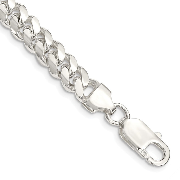 Buy Stylish 7.0mm Sterling Silver Domed Curb Chain - High-Quality Design-1