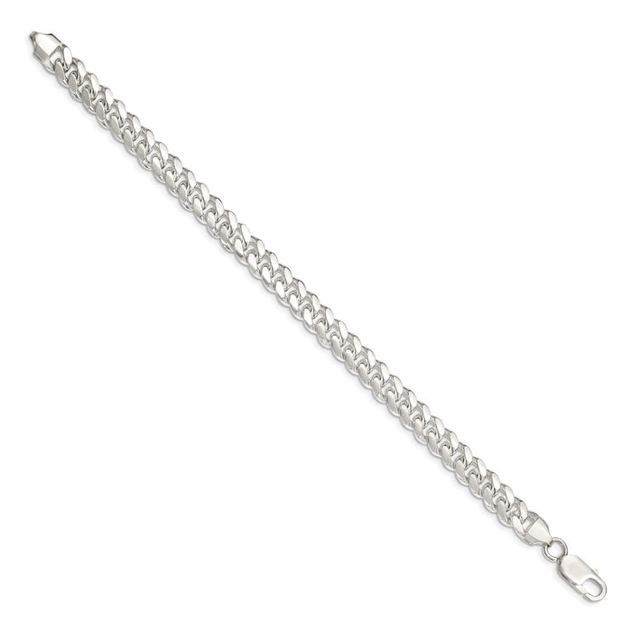 Buy Exclusive 7.8mm Polished Domed Curb Chain in Sterling Silver - Stylish Value-2