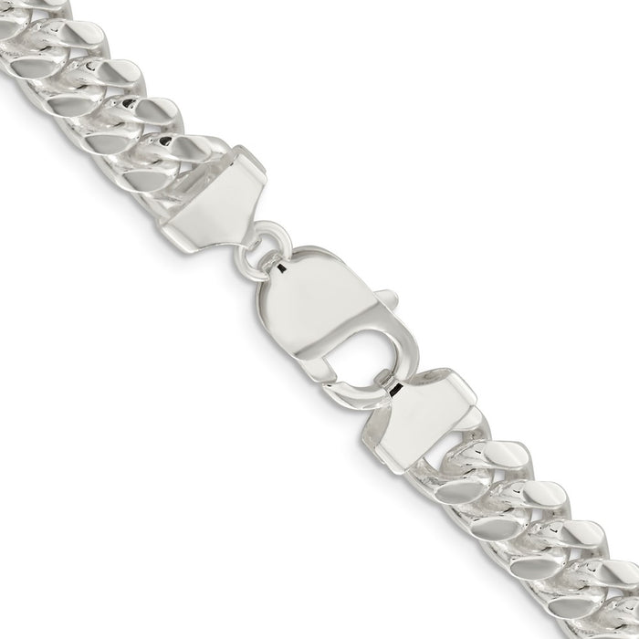 Buy Stylish 9mm Polished Sterling Silver Domed Curb Chain - Luxury Value-3