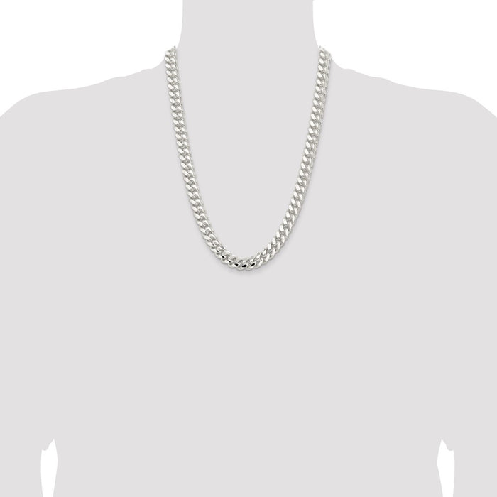 Buy Stylish 10.7mm Polished Sterling Silver Domed Curb Chain - Affordable Luxury-4