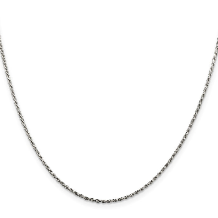 Buy 1.5mm Diamond-Cut Rope Chain in Sterling Silver | Stylish & Affordable-2
