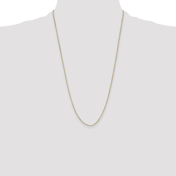 Buy Stylish 1.85mm Diamond-Cut Rope Chain in Sterling Silver & Vermeil-4