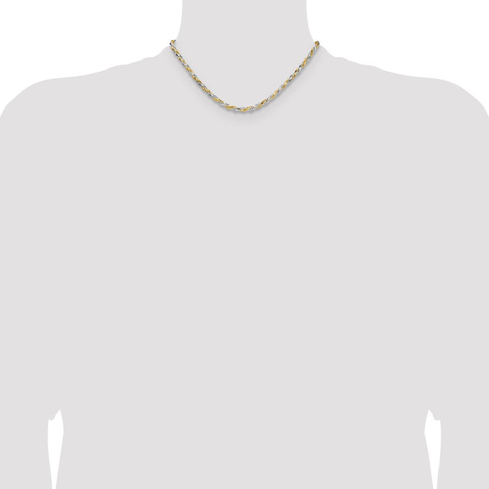 Exclusive 3.5mm Diamond-Cut Rope Chain in Sterling Silver & Vermeil - Affordable Luxury-4
