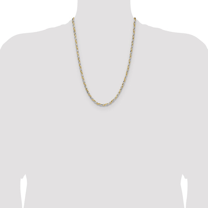 Exclusive 3.5mm Diamond-Cut Rope Chain | Stylish Sterling Silver & Vermeil-4