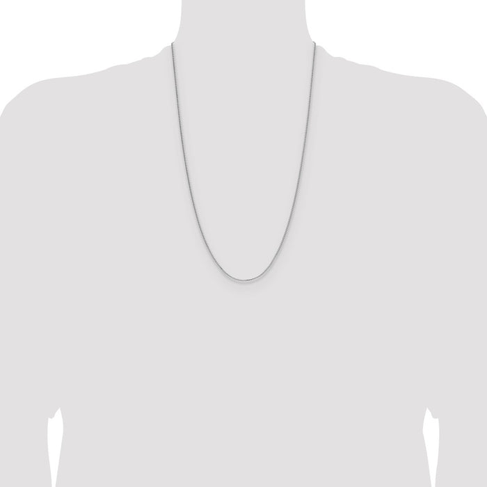 High-Quality Rhodium-Plated 1.3mm Double Spiga Chain - Affordable Luxury Style-4