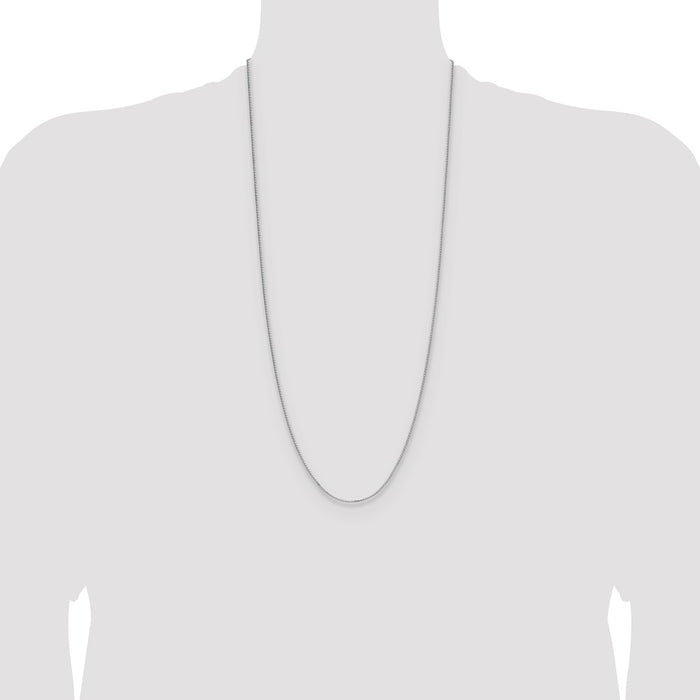 Buy High-Quality Rhodium-Plated Sterling Silver 1.3mm Double Spiga Chain-4