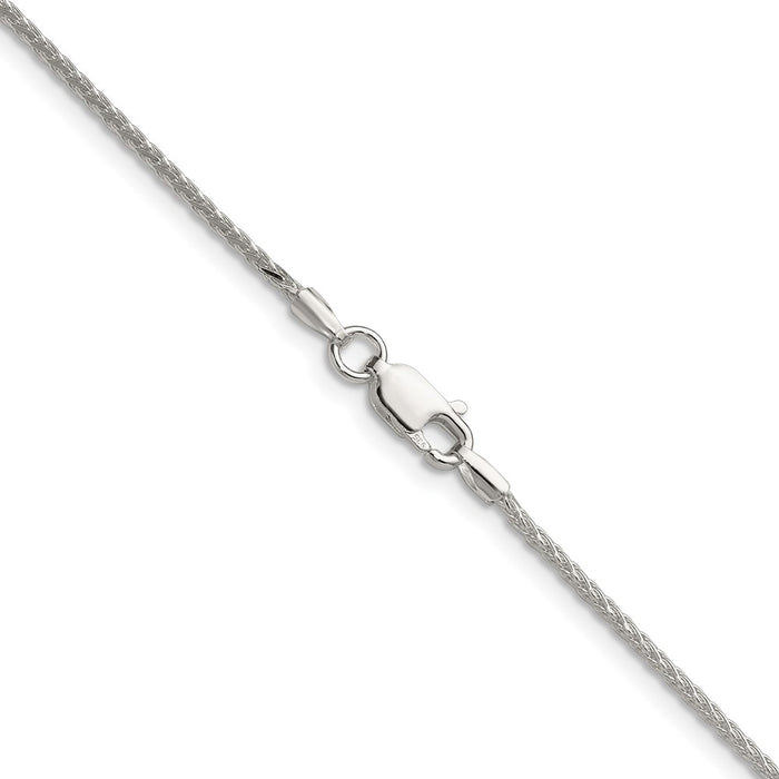 Buy Stylish Sterling Silver 1.45mm 8-Sided Double Spiga Chain - Luxury Value-3