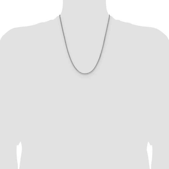 Buy Stylish 2.0mm Sterling Silver Double Spiga Chain - Affordable Luxury!-4