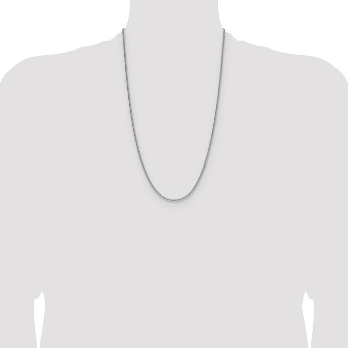 Exclusive 2.0mm Sterling Silver 8-Sided Double Spiga Chain - Stylish Value-4