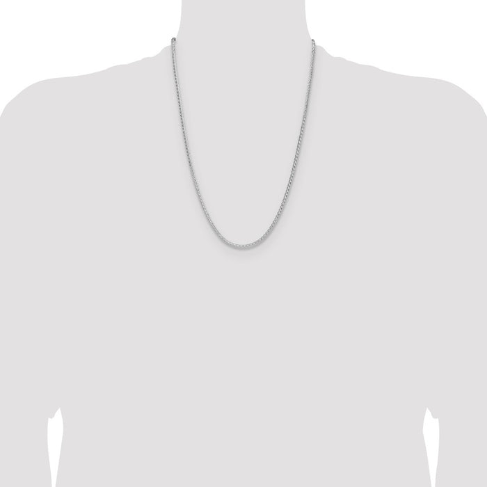 Buy Stylish 2.5mm Double Spiga Chain in Sterling Silver - Luxury Quality-4