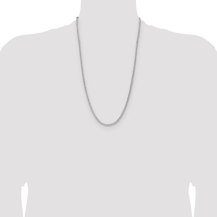 Buy Stylish 2.5mm Double Spiga Chain in Sterling Silver - High-Quality Design-4